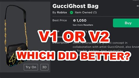 roblox gucci ghost bag